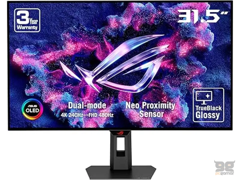 ASUS ROG Strix XG32UCWMG OLED Gaming Monitor, 31.5" 4K 3840x2160, 240Hz, 0.03ms, DP/HDMI*2/USB-C