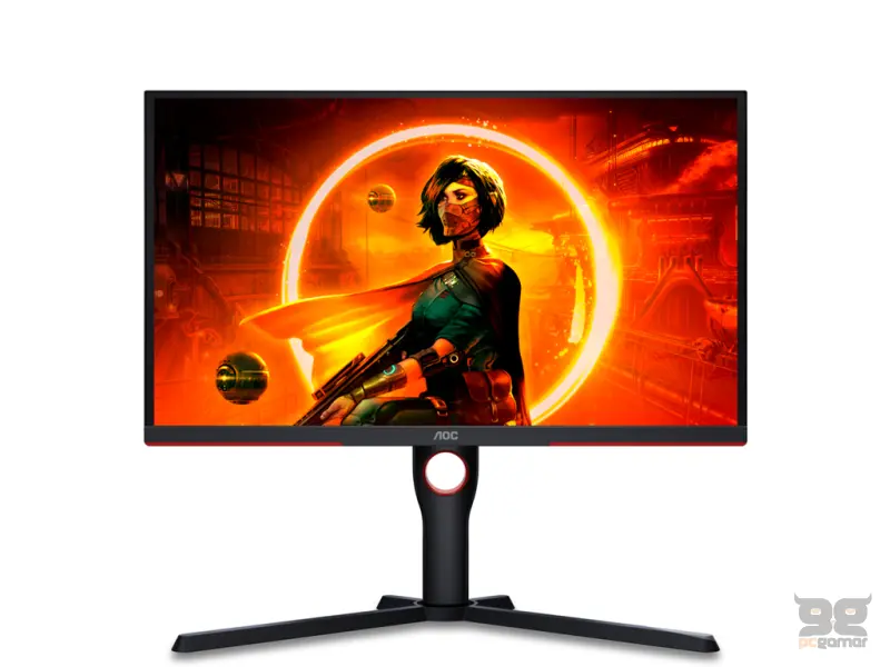 AOC LED Gaming Monitor 25G3ZM, 24.5", Full HD, 240Hz, 0.5 ms, HDMI*2/DP, HAS, Pivot,Swivel