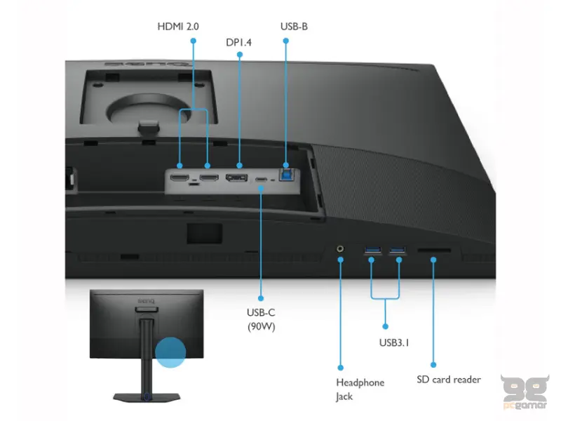 BENQ 27 inča SW272U UHD 3840x2160 IPS USB-C 90W dizajnerski monitor 