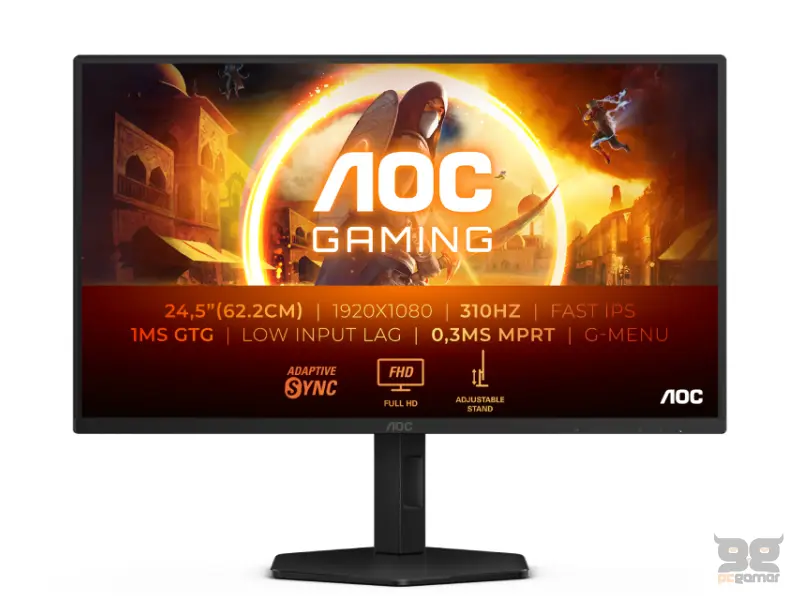 AOC 24.5 inča 25G4SXU FHD 1920x1080 Fast IPS 310 Hz gaming monitor 