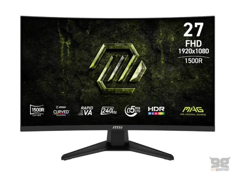 MSI 27 inča 275CF X24 MAG FHD 1920x1080 Rapid VA 240 Hz zakrivljeni gaming monitor 