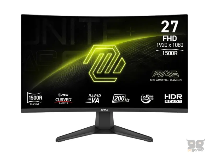 MSI 27 inča MAG 276CF E20 FHD 1920x1080 200Hz FreeSync Premium zakrivljeni gaming monitor 