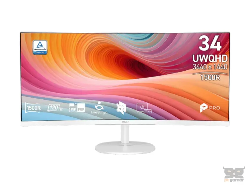 MSI 34 inča PRO MP341CQ E12 FHD 3440 x 1440 VA 100 Hz business monitor 