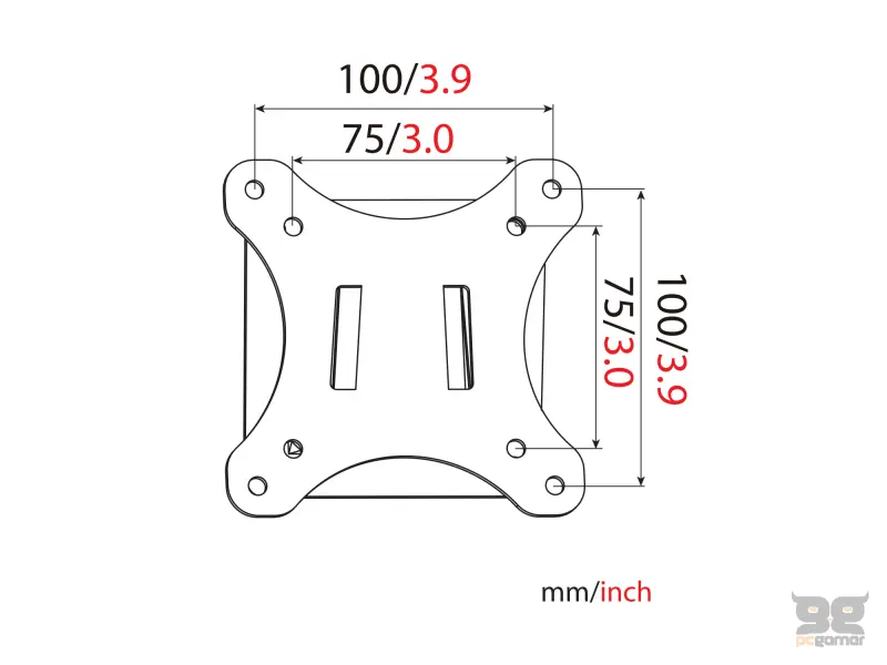 Digitus Nosac za monitor, do 32"