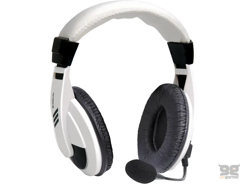 Defender Technology Slušalice Gryphon 750, for PC with microphone, closed earcup design, good noise-attenuation, white, cable 2 m