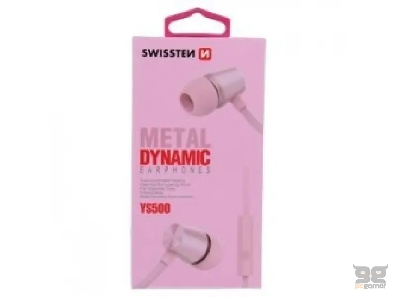 Swissten Slušalice Dynamic YS500 Pink/Gold