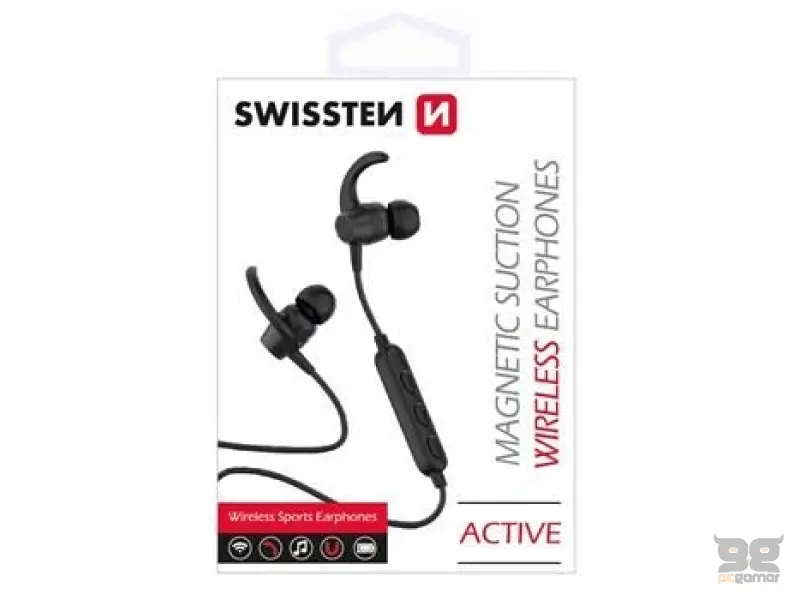 Swissten Slušalice Bluetooth ACTIVE BLACK