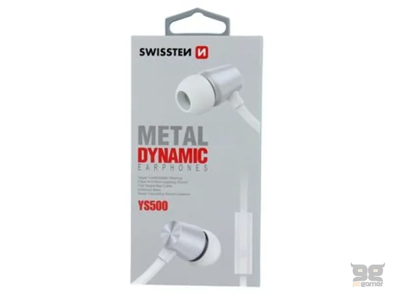 Swissten Slušalice Dynamic YS500 Silver/White