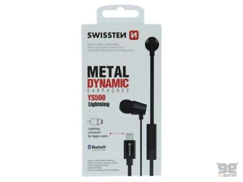Swissten Slušalice Dynamic Lightning Ys500 Black