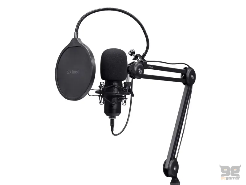 TRUST GXT 270 Emita II+ Streaming Microphone with adjustable arm USB-C/USB-A port