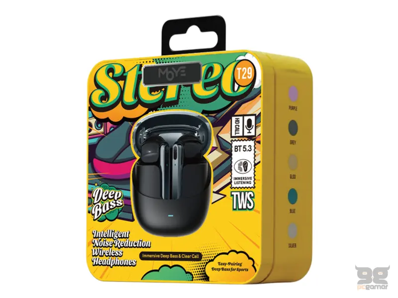 Moye Slušalice Hype Beatz Wireless Black