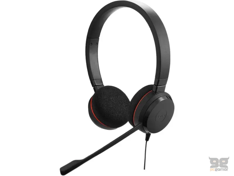 JABRA Evolve 20 MS Stereo Professional USB Headset, Noise-cancelling microphone