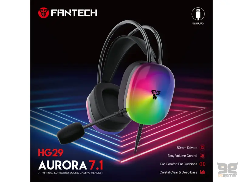 FANTECH 7.1 AURORA HG29 CRNE