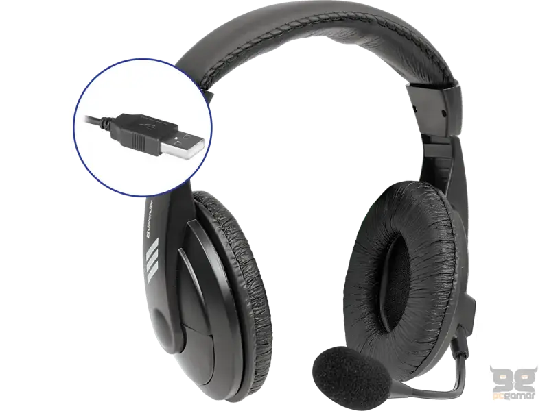 Defender Technology Slušalice Gryphon 750U USB, black, cable 1.8m