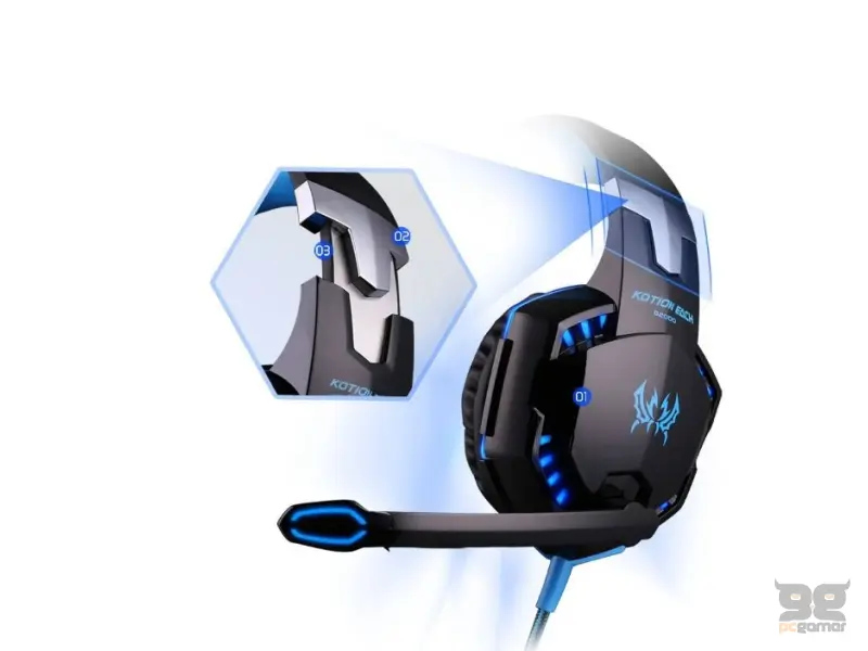 KOTION EACH G2000 Gaming slušalice sa mikrofonom crno-plave 