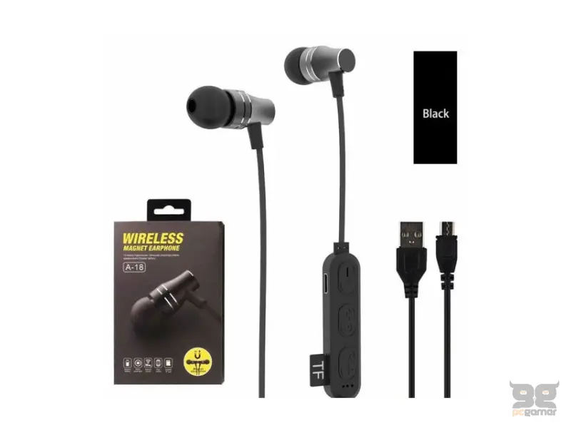 AIRUIKA A-18 wireless slušalice crne 