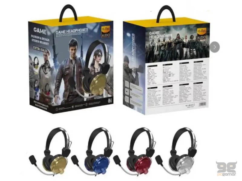 AOAS U13 gaming slušalice sa mikrofonom crvene 