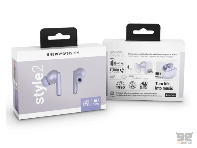 ENERGY SISTEM Style 2 Violet True Wireless bežične slušalice ljubičaste (M45296) 