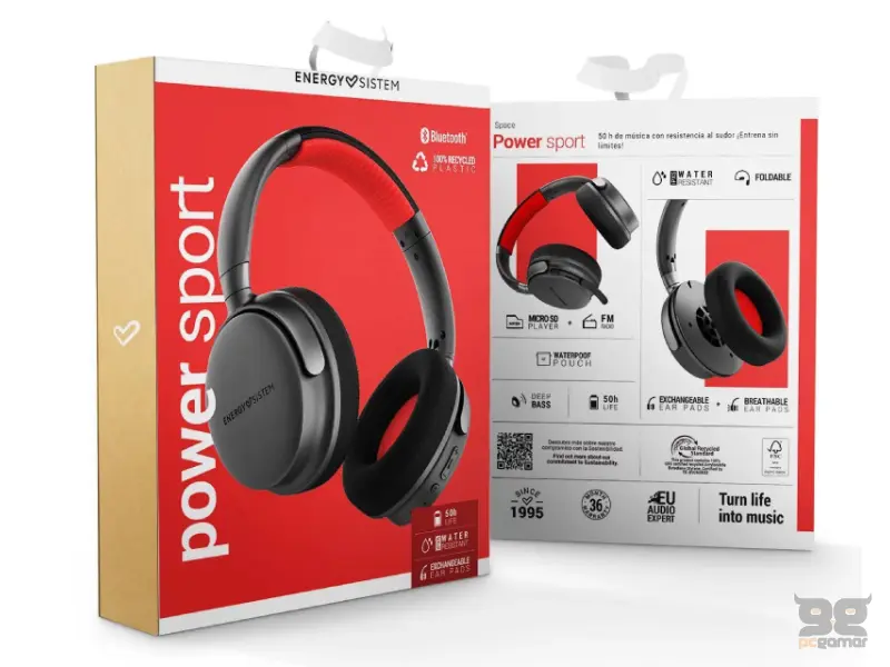 ENERGY SISTEM Power Sport Graphite slušalice (M45868) 