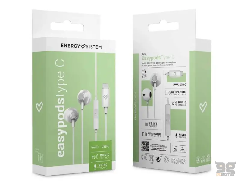 ENERGY SISTEM EasyPods Snow type C slušalice (M45927) 