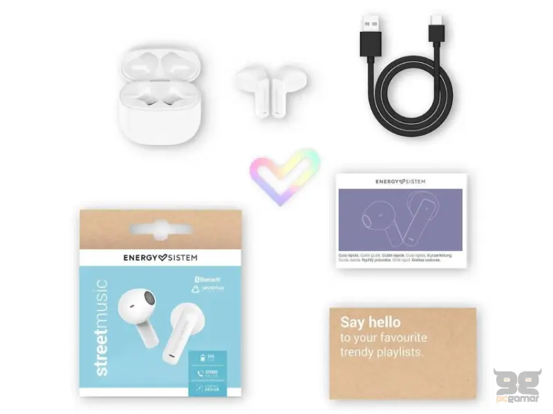 ENERGY SISTEM White StreetMusic slušalice bele (M45895) 