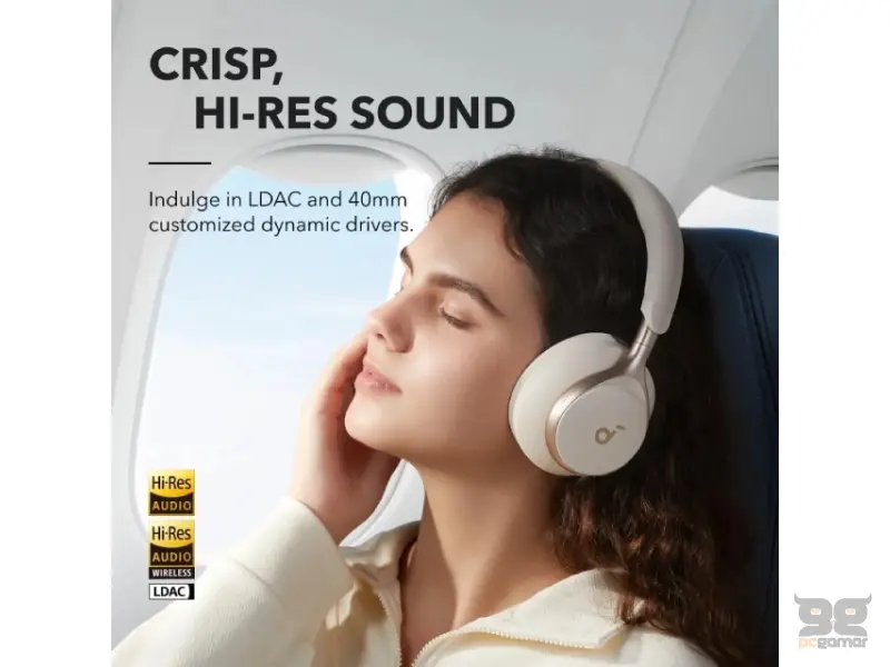 ANKER Soundcore Space One ANC BT slušalice bele 