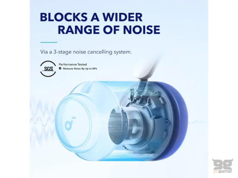 ANKER Soundcore Space Q45 ANC BT slušalice bele 