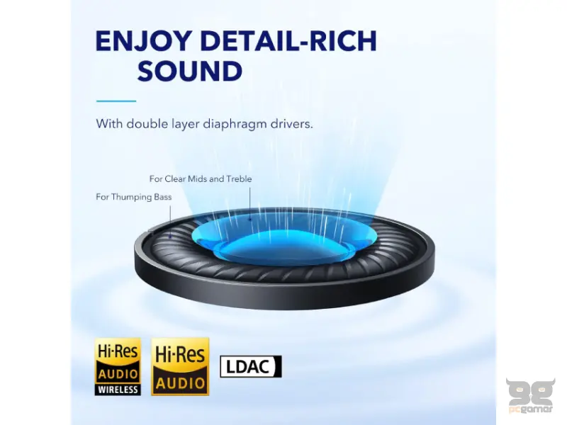 ANKER Soundcore Space Q45 ANC BT slušalice bele 