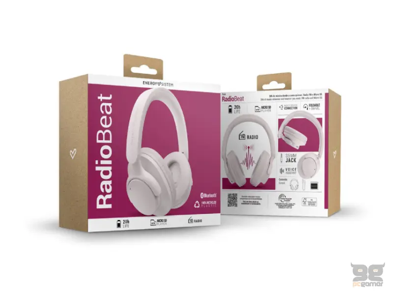 ENERGY SISTEM Pink RadioBeat Bluetooth slušalice roze (M45973) 