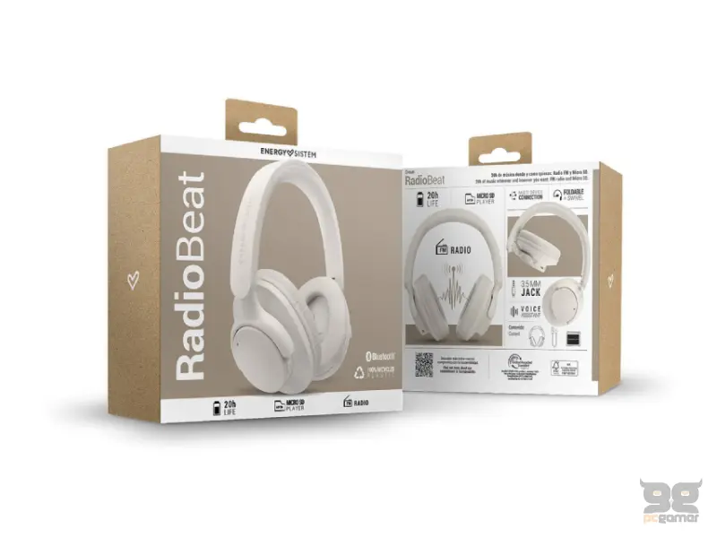 ENERGY SISTEM Cream RadioBeat Bluetooth slušalice krem (M45972) 