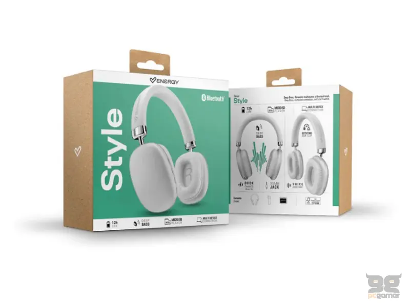 ENERGY SISTEM Silver Style Bluetooth slušalice sive (M49004) 