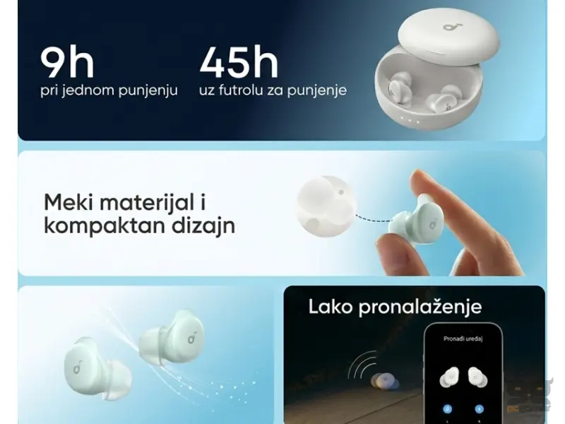 ANKER Soundcore Sleep A30 Noise Masking BT bežične bubice bijele 