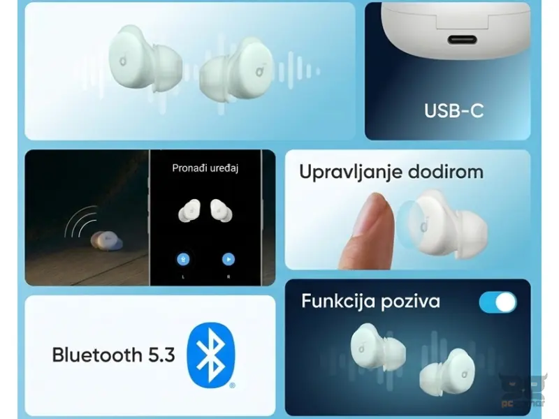 ANKER Soundcore Sleep A30 Noise Masking bluetooth bežične bubice zelene 