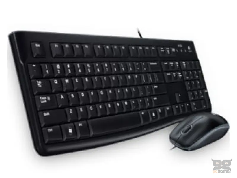 Logitech Combo MK120 Wired Keyboard and Mouse for Windows, Optical Wired Mouse, USB Plug-and-Play, Full-Size, US