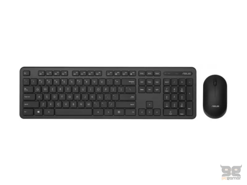 Asus SET Wireless Tastatura i mis CW100, YU karakteri, Black