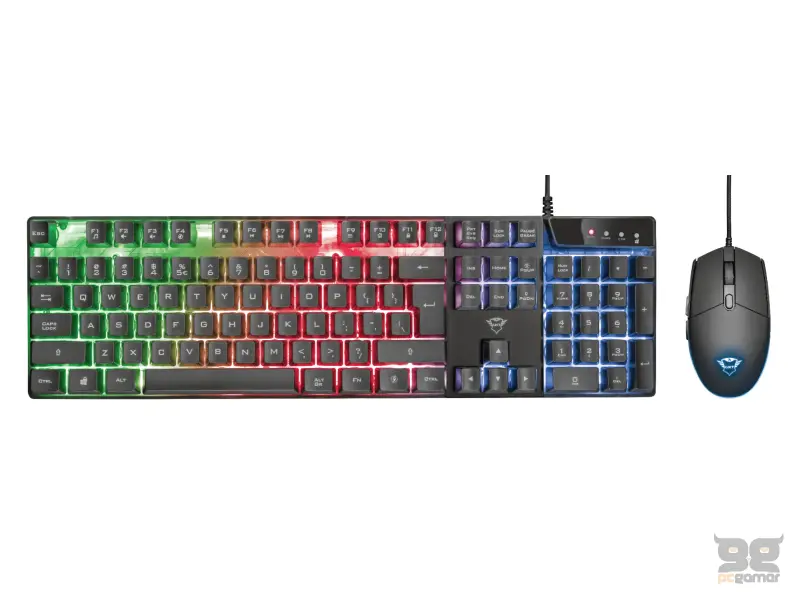 TRUST GXT 838 Azor Gaming Combo (keyboard with mouse)