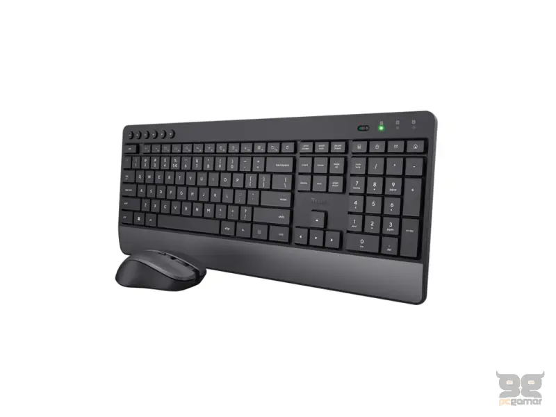 TRUST Trezo Comfort Wireless Keyboard & Mouse Set, US Layout