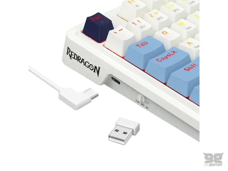 Redragon Tastatura Antonium Pro, Wired&2.4G&BT
