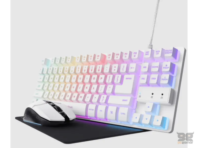 TRUST GXT794W 3-in-1 Gaming Bundle/White/