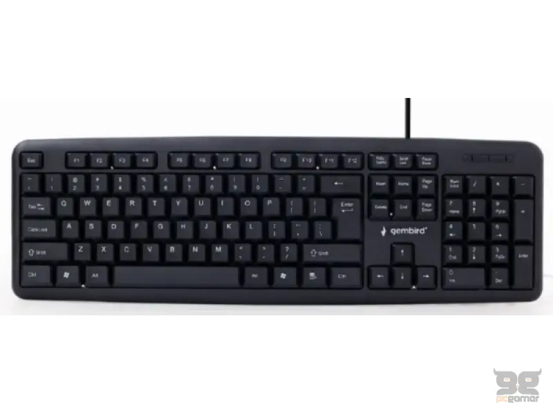 Gembird Tastatura standart usb ENG/black KB-U-103