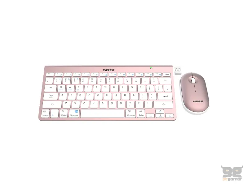 Everest SET tastatura i mis KB-BT72 ​​ELITE Rose Gold 2.4 ghz + BT Wireless US Layout
