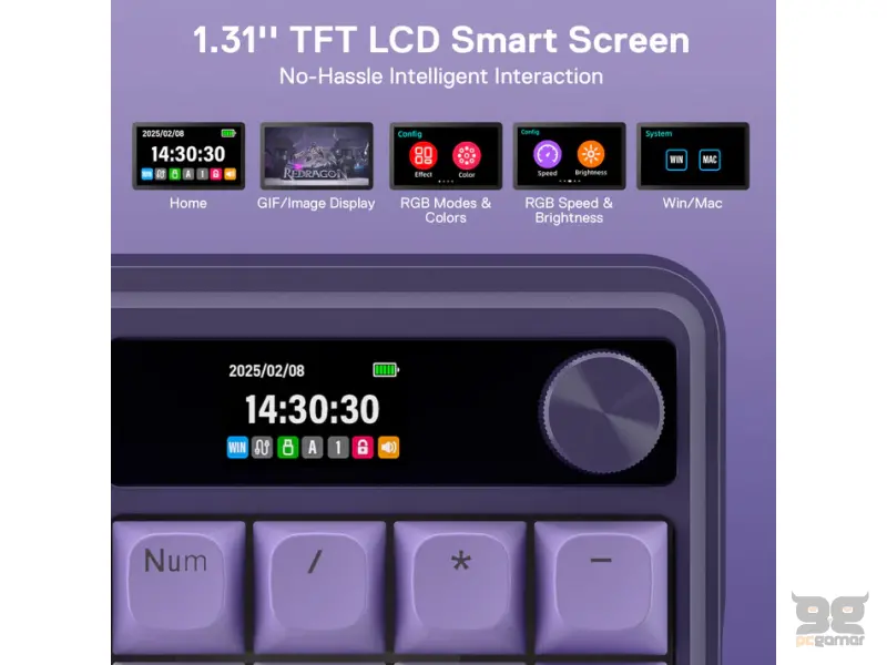 Redragon Tastatura Terraflare Pro K762-WP Wireless/Wired/BT