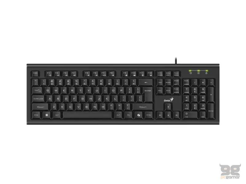 Genius KB-113 AI Copilot, br. tipki: 104, USB, YU, Crna
