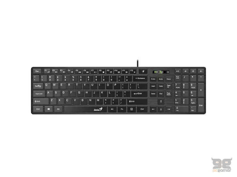 SlimStar 126,  membranska tipke US