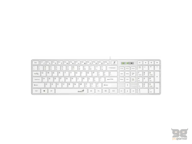 Slimstar 126 Wired USB white YU layout