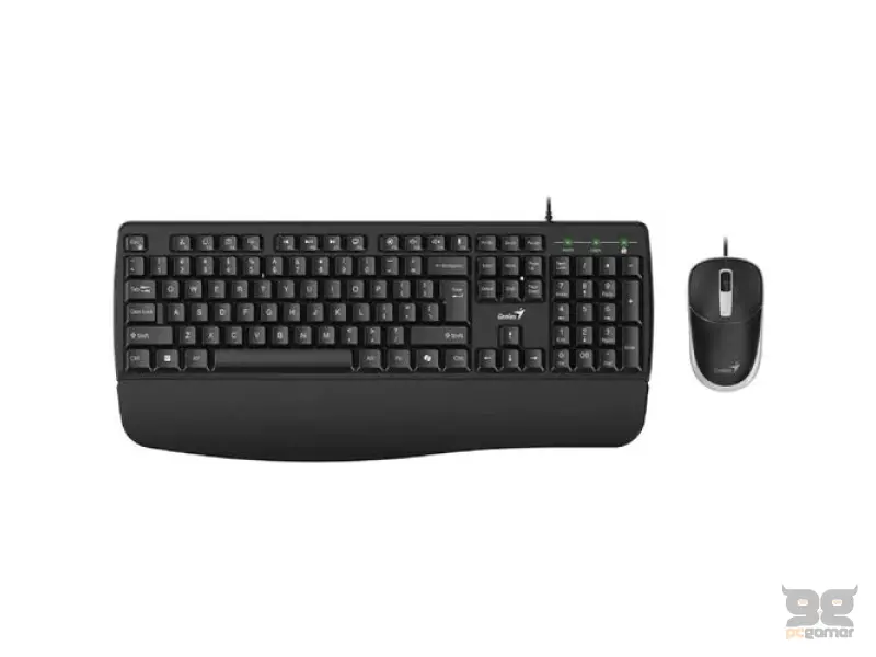 GENIUS KM-123 USB YU crna tastatura+ USB crni miš