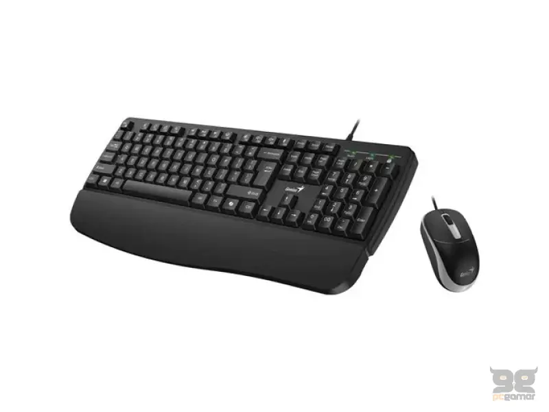 GENIUS KM-123 USB YU crna tastatura+ USB crni miš