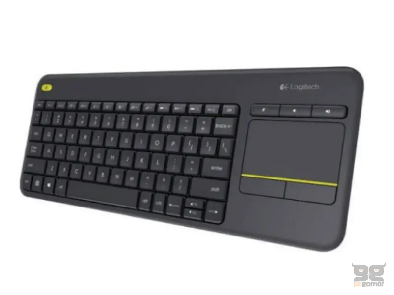 LOGITECH K400 Plus Wireless Touch Keyboard Black YU