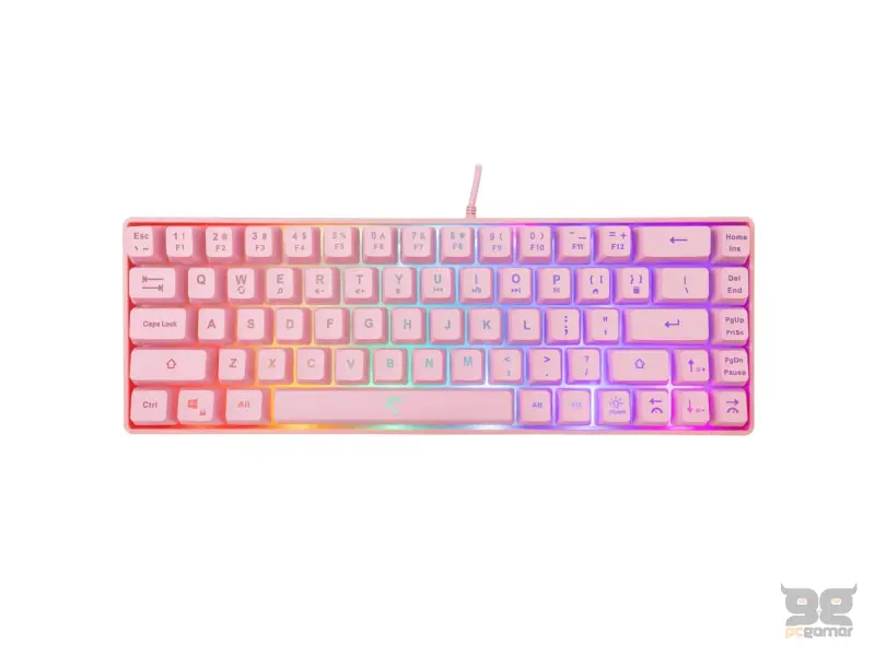 White Shark Tastatura GK-2201 RONIN Roza / US