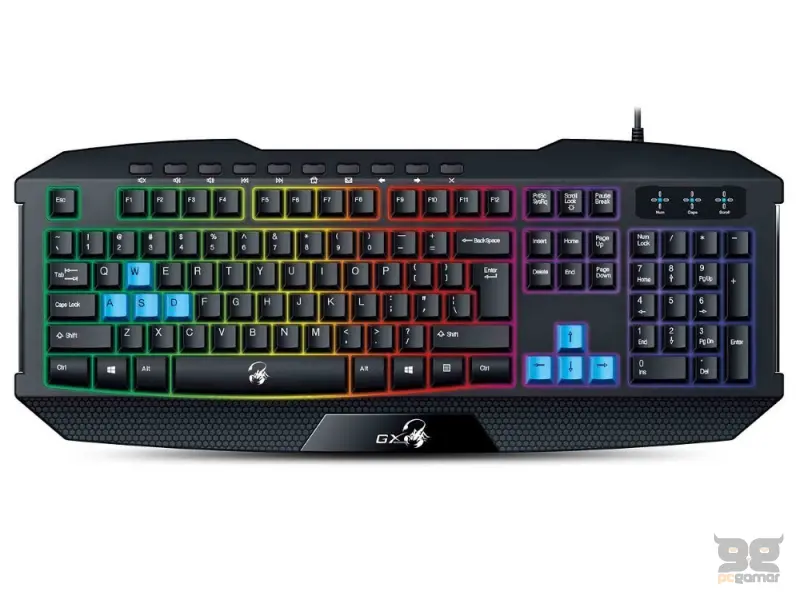 GENIUS K215 Scorpion Gaming USB US crna tastatura 